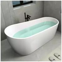 Отдельностоящая акриловая ванна Cerutti SPA Viva CT9127 170x75 Белая