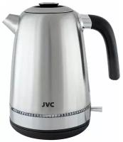 Чайник электрический JVC 1.7 л, из нержавеющей стали, LED подсветка, ретро-дизайн, вращение подставки на 360 градусов, 2200 Вт