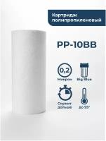 Картридж из полипропилена PP-10BB 0,2 мкм (ЭФГ 112/250, ПП-10ББ) фильтр полипропиленовый грубой очистки воды, механика для Гейзер, Барьер, Аквафор