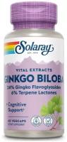 Solaray Vital Extracts Ginkgo Biloba (Гинкго Билоба) 60 мг 60 вег капсул