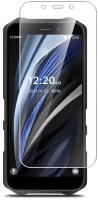 Защитное стекло на Oukitel WP12 Pro (Оукител ВП12 Про)на Экран,гибридное:пленка+стекловолокно,прозрачное силиконовая клеевая основа Hybrid Glass,Brozo