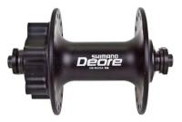 SHIMANO Втулка передн. Deore, M525A, 32 отв, QR, 6-болт, черная