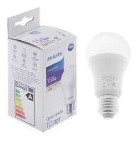 Лампочка светодиодная Е27 Philips 15Вт теплый свет, груша 3000К Ecohome LEDBulb 830 А65 FR матовая, 15W, E27, 1350лм, набор 5шт