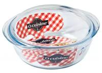 Кастрюля для запекания круглая с крышкой Pyrex J CUISINE 207AC00/1043 1,4 л