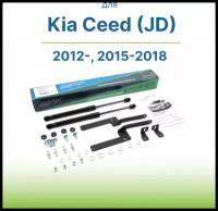 Амортизаторы (газовые упоры) капота для Kia Ceed (JD), 2012-, 2015-2018, 2 шт. / КИА Сид, Сиид, Цид, Циид 2012, 2013, 2014, 2015, 2016, 2017, 2018