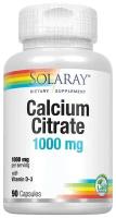 Solaray Calcium Citrate with D3 (Цитрат кальция с витамином D-3)1000 мг 90 капсул