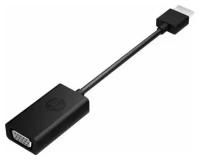 Адаптер HP HDMI — VGA с кабелем (X1B84AA), черный