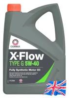 Моторное масло COMMA 5W-40 X-Flow TYPE G 4л синтетическое