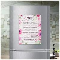 Магнит табличка на холодильник (20 см х 15 см) Правила мамы Сувенирный магнит Подарок для мамы Декор интерьера №5
