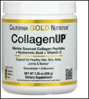 California Gold Nutrition CollagenUP 5000 mg + Hyaluronic Acid + Vit C (206 г) Рыбный коллаген