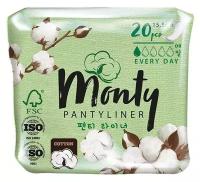 Monty прокладки ежедневные Pantyliner, 1 капля, 20 шт