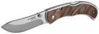 Складной нож ЗУБР Скиф 180 мм лезвие 75 мм рукоятка с деревянными накладками 47712
