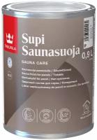 Лак для саун полуматовый Supi Saunasuoja (Супи Саунасуоя) TIKKURILA 0,9 л бесцветный (база EP)