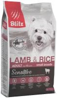 Корм сухой BLITZ Sensitive Adult Dog Lamb & Rice 2 кг для взрослых собак мелких пород (ягненок и рис)