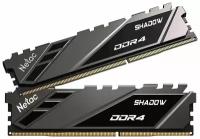 Оперативная память Netac Shadow 16GB PC25600 KIT2 DDR4 3200MHz NTSDD4P32DP-16E grey (Серый)