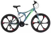 Велосипед Black One Totem FS 26 D FW (2022) 20" серый/черный/зеленый