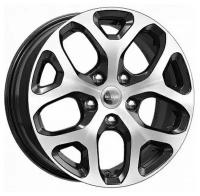 Колесный диск Кик КС869 6.5x16/4x100 D60.1 ET50 алмаз чёрный