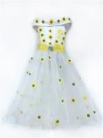 Нарядное платье Престиж, размер 128-134, белое
