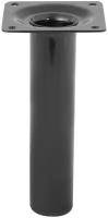 Ножка круглая 150х30 мм сталь максимальная нагрузка 50 кг цвет черный