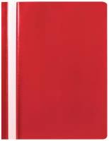 Папка-скоросшиватель комплект 25шт, выгодная упаковка, А4, красная, STAFF, 880533