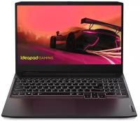 15.6" Ноутбук Lenovo IdeaPad Gaming 3 Gen 6 15ACH6 1920x1080, AMD Ryzen 5 5600H 3.3 ГГц, RAM 8 ГБ, SSD 256 ГБ, NVIDIA GeForce RTX 3050, DOS, RU, 82K201D1RK, shadow black