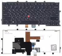 Клавиатура для ноутбука Lenovo Thinkpad X240, X240S, X240I, X250, X260 черная, с подсветкой