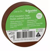 Schneider Electric Изолента ПВХ 19мм (рул.20м) корич. SchE IMT38207