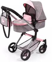 Desing Pram Neo Vario Серый/Розовый