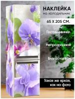 Интерьерная наклейка на холодильник Нежные цветы / На мебель / Для декора