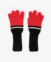 Перчатки Gulliver, размер 18, черный, красный