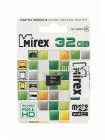 Карта памяти Mirex microSDHC 32GB Class 10 R/W 25/10 МБ/с (13612-MC10SD32)