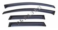 Дефлекторы боковых окон Nissan Patrol, 2010-/Infiniti QX56, 2010-2013/QX80 2013-, 4ч, темный / Ниссан Патрол