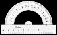 Rotring Транспортир Centro 180°/10см, пластик