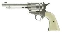 Пневматический револьвер Umarex Colt SAA .45-5,5 nickel finish пулевой 4,5 мм