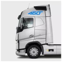 2 шт Наклейки 460 FH12 на Вольво (Volvo) серии ФШ на крышу кабины синие