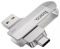 USB флеш (USB 3.0 + Type-C) 64GB Hoco UD10 Wise Серебро