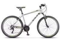 Велосипед горный Stels Navigator 590 V K010 серый/салатовый рама 18" с колесами 26"