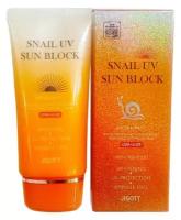 Jigott - Крем солнезащитный для лица "Snail sun block SPF50+", 70 ml