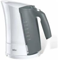 Чайник BRAUN WK-300, 1,7 л, 2200 Вт, закрытый нагревательный элемент, пластик, белый