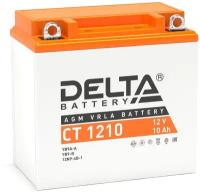 Аккумулятор для мототехники Delta CT 1210 (12V / 10Ah) (YB9A-A, YB9-B,12N9-4B-1)