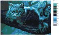 Картина по номерам, 72 x 108, IIIR-P-15, чеширский кот, алиса в стране чудес, "Живопись по номерам", набор для раскрашивания, раскраска