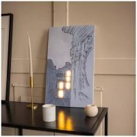 Картина светодиодная неоновая Вена, 35х60 см