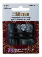 Micron универсальный набор швейных игл KSM-1012 в блистере 25 шт