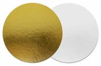Подложка для торта "Золото" диаметр 30 см, толщина 0,8 мм, 10 шт