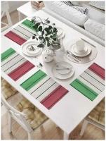 Комплект салфеток JoyArty "Деревянные доски цвета Итальянского флага" для сервировки стола (32х46 см, 4 шт.)