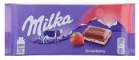 Молочный шоколад Milka Strawberry Yoghurt 100 гр