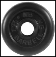 Диск MB Barbell Стандарт MB-PltB26 1.25 кг черный