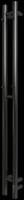 Полотенцесушитель электрический Grois Orso 112мм 1200мм черный матовый подключение справа