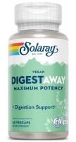 Solaray Vegan Digestaway Digestive Plant Enzyme (Растительные ферменты) 60 капсул, 06/24