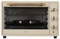 Мини-печь NORDFROST RC 600 YR, электрическая настольная духовка, 2200Вт, 60л, таймер до 120 минут, 5 режимов нагрева, бежевый ретро